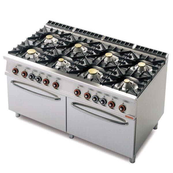 Cucina a gas con due forni